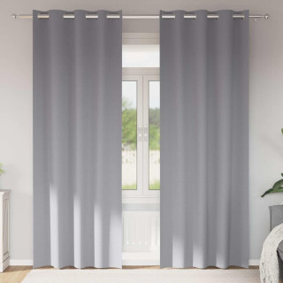 Kardinaid kardinatega 2 pcs Helehall 225x140cm Polüester