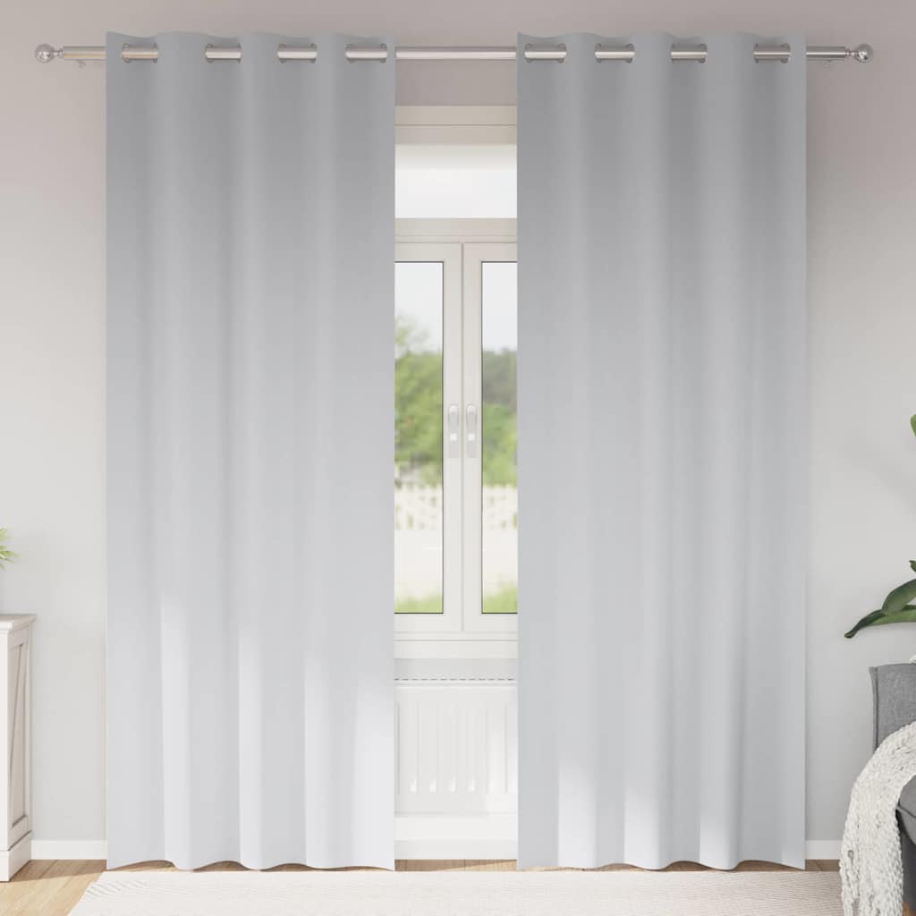 Kardinaid kardinatega 2 pcs Helehall 245x140cm Polüester
