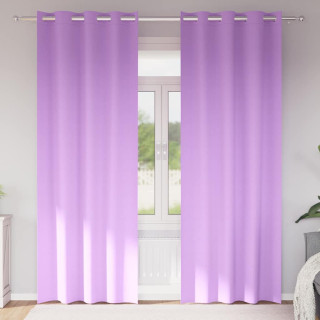 Kardinaid kardinatega 2 pcs Lilla 260x140cm Polüester