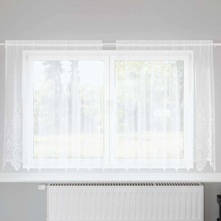 Kardinaid kardinatega Valge 500x100cm Polüester