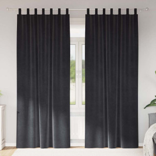 Kardinaid kardinatega 2 pcs Tumehall 140 x 245 cm Samet