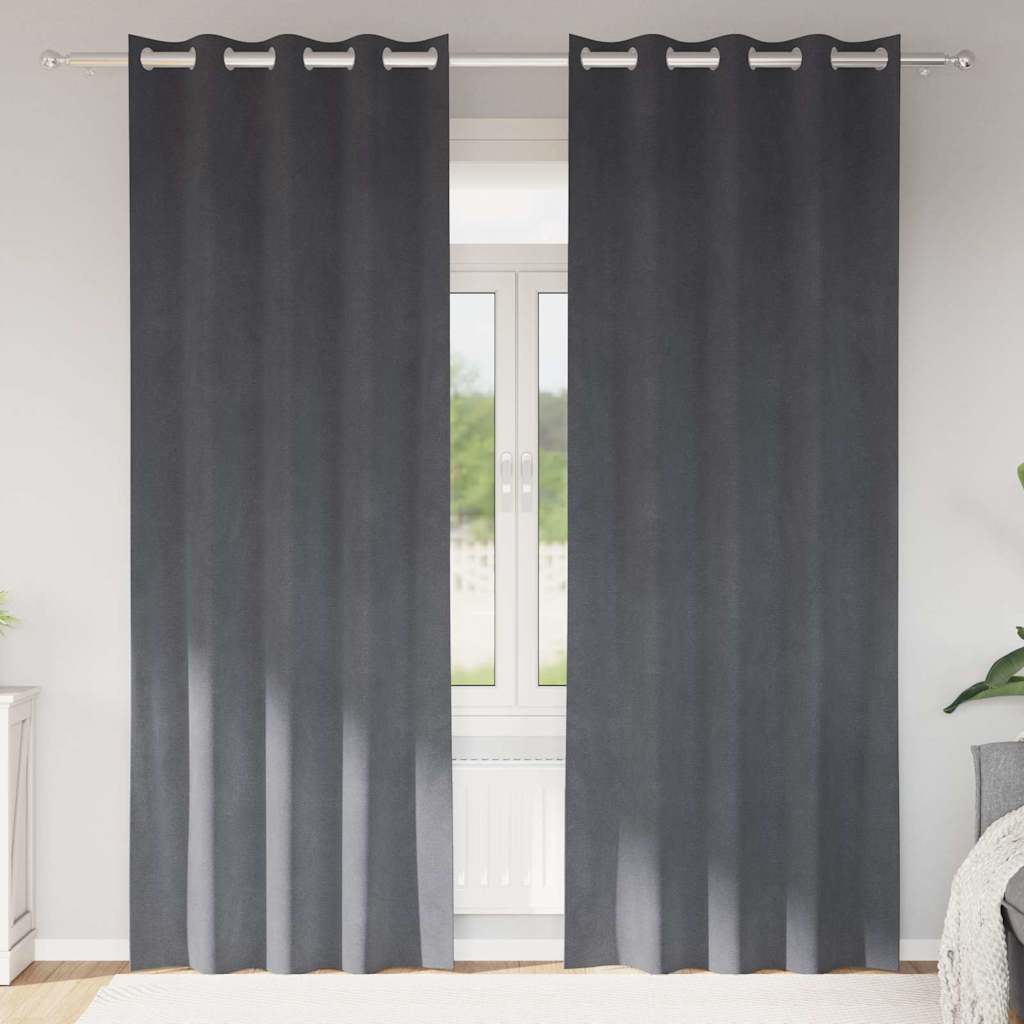 Kardinaid kardinatega 2 pcs Helehall 140 x 245 cm Samet