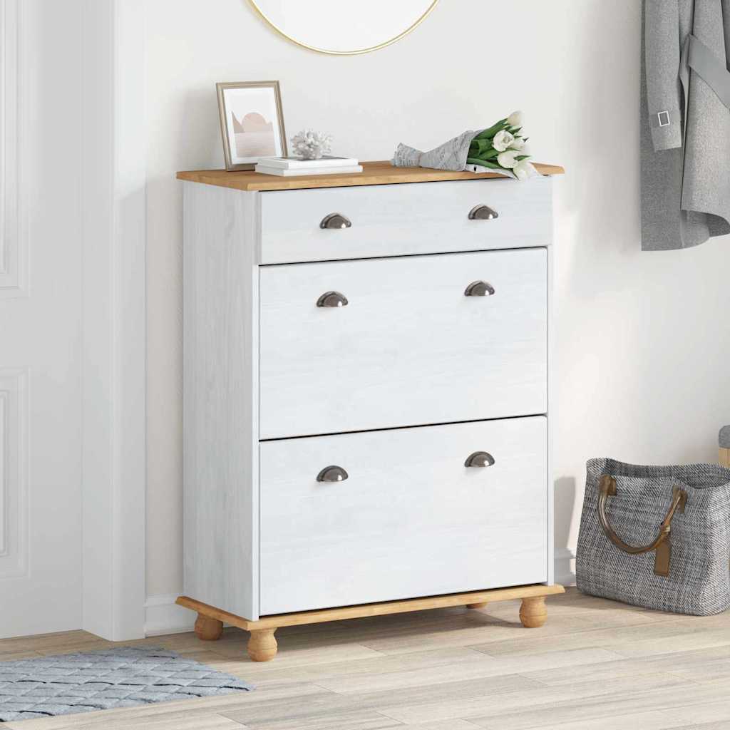 Kinga kapp sahtliga ASKIM Valge 85 x 35 x 108 cm Männipuit