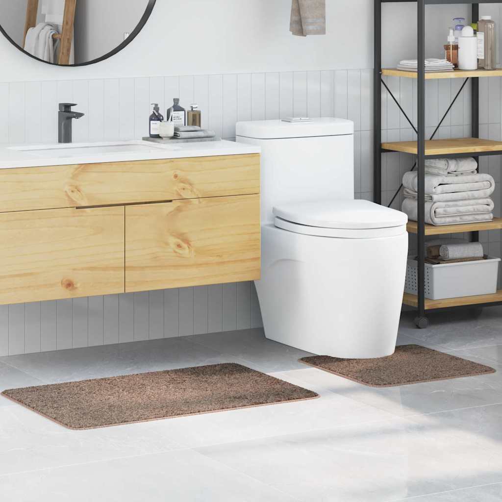 Libisemiskindel vannimatti komplekt 2 pcs Pruun PP