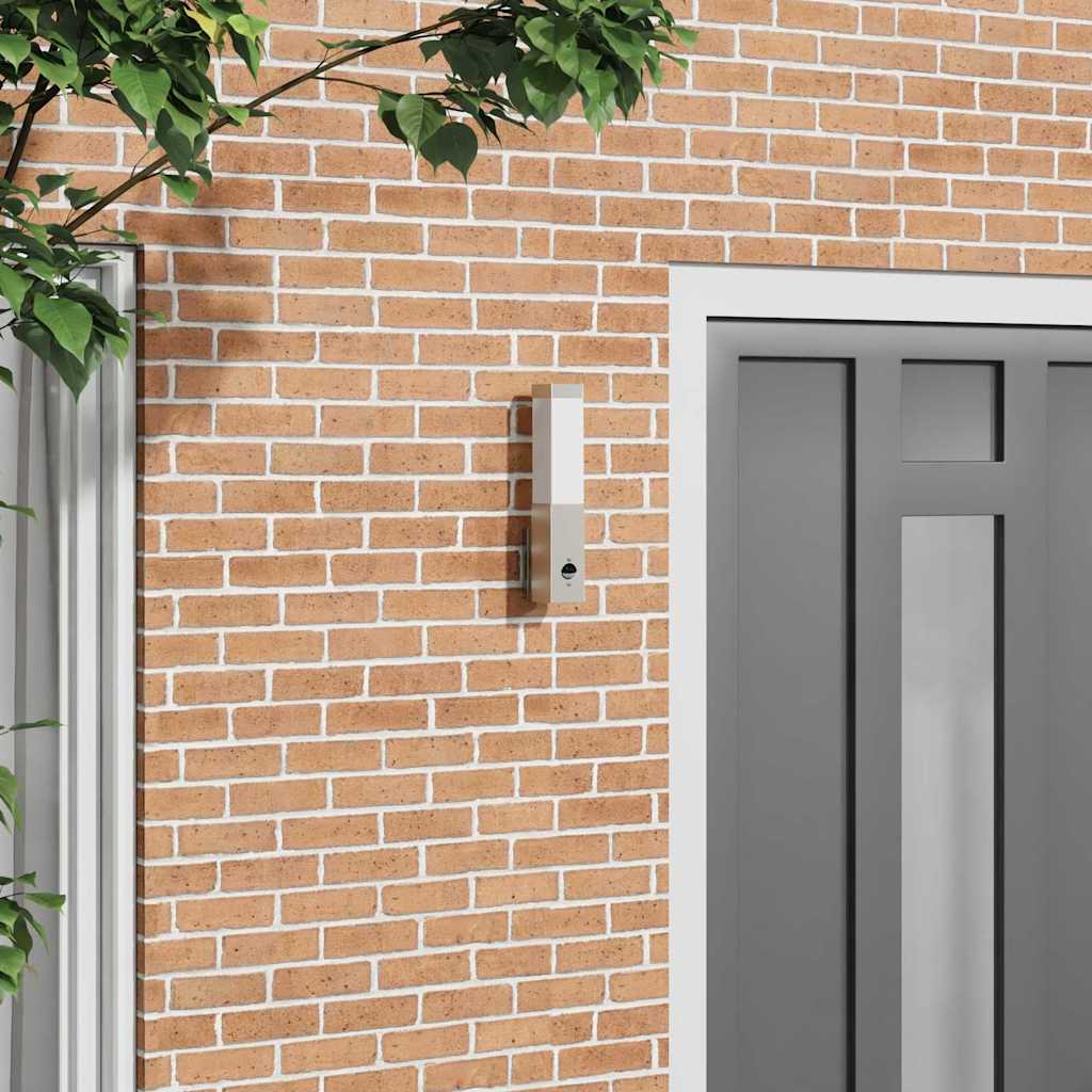 Välisseinavalgusti Hõbedane 10.5 x 6 x 35 cm Roostevaba teras