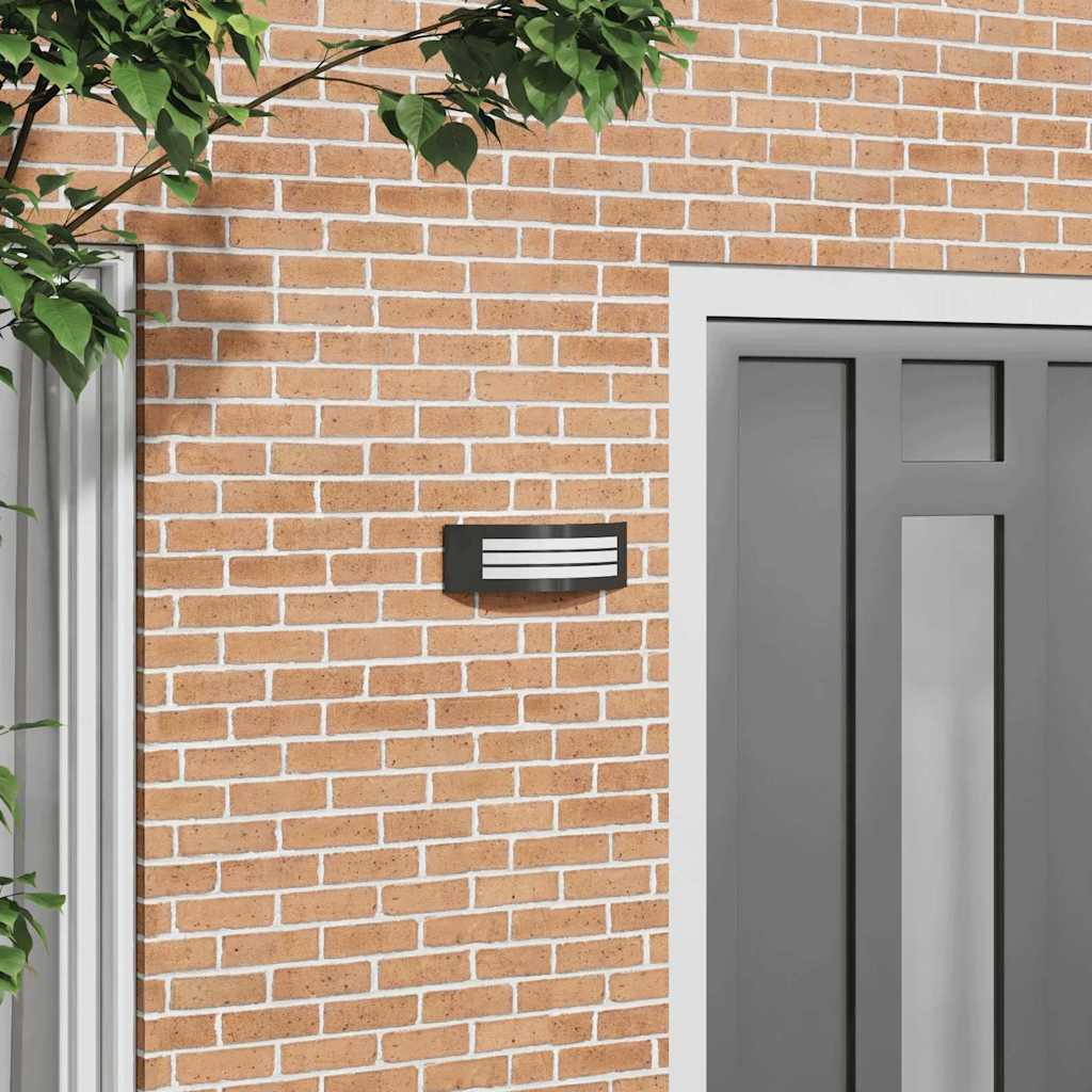 Väline seinalamp Must 32 x 10 x 10 cm Roostevaba teras