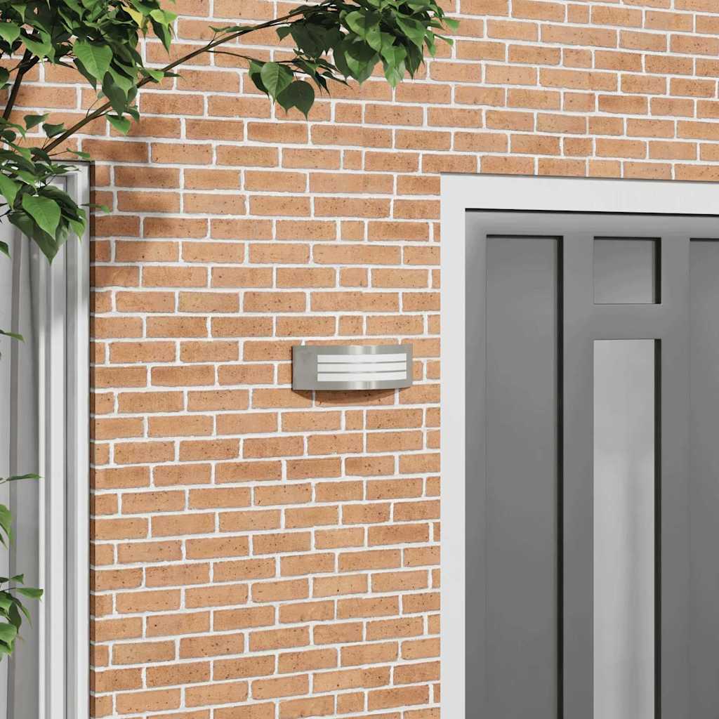 Väline seinalamp Hõbedane 32 x 10 x 10 cm Roostevaba teras