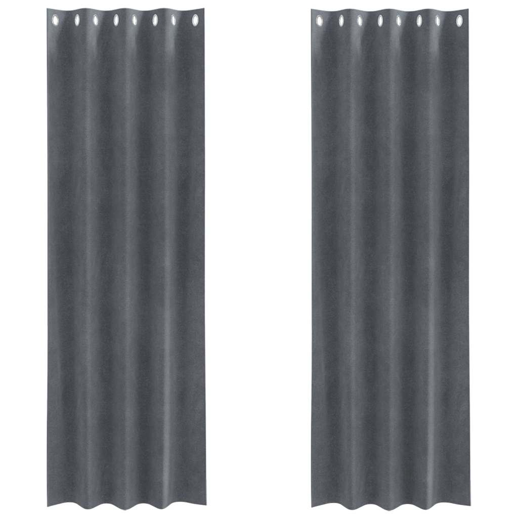 Kardinaid kardinatega 2 pcs Helehall 140 x 225 cm Samet