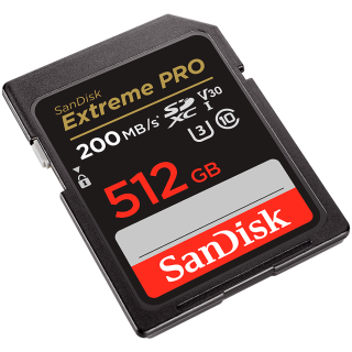 Карта памяти SanDisk Extreme PRO 512GB SDXC + RescuePRO Deluxe (2 года)