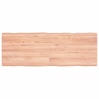 столешница, светло-коричневая, 140 x 50 x (2-6) см, обработанный массив дерева