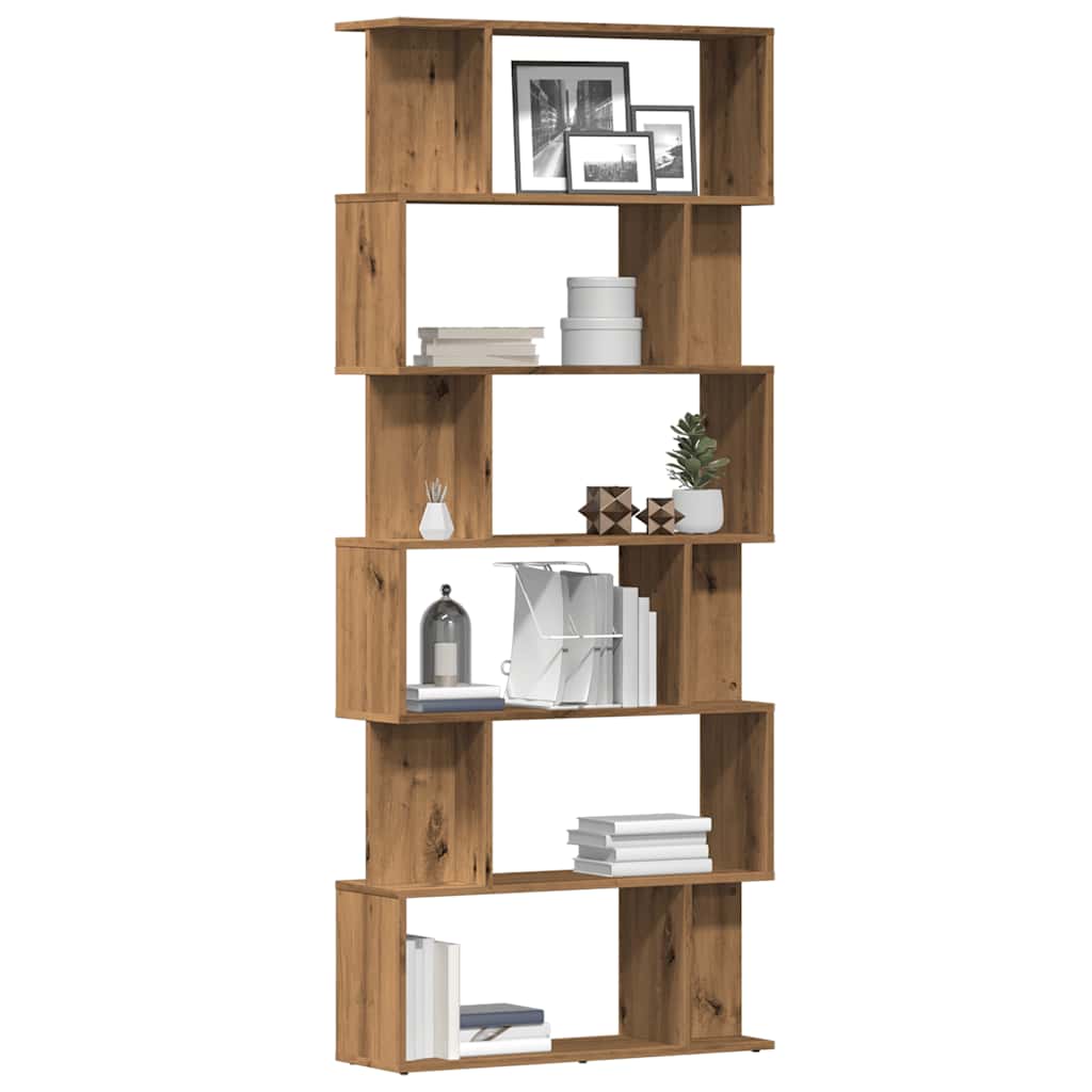 Книжный шкаф Artisan Oak 80x24x192 см из ДСП