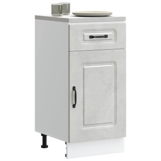 Кухонный напольный шкаф, Kalmar, бетонно-серый, искусственное дерево