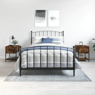 öökapid 2 tk, suitsutatud tamm, 34 x 35,5 x 45 cm, tehispuit