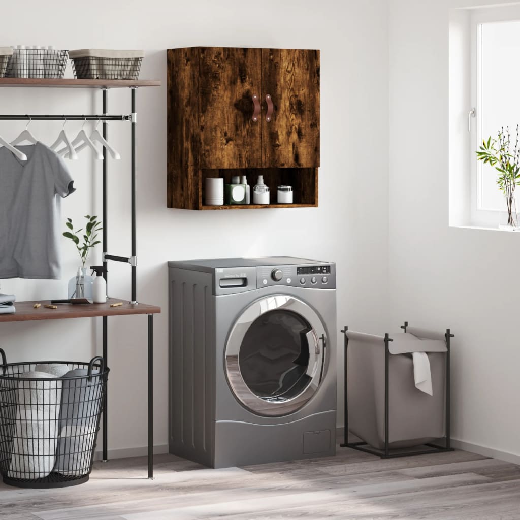 seinakapp, suitsutatud tamm, 60 x 31 x 70 cm, tehispuit