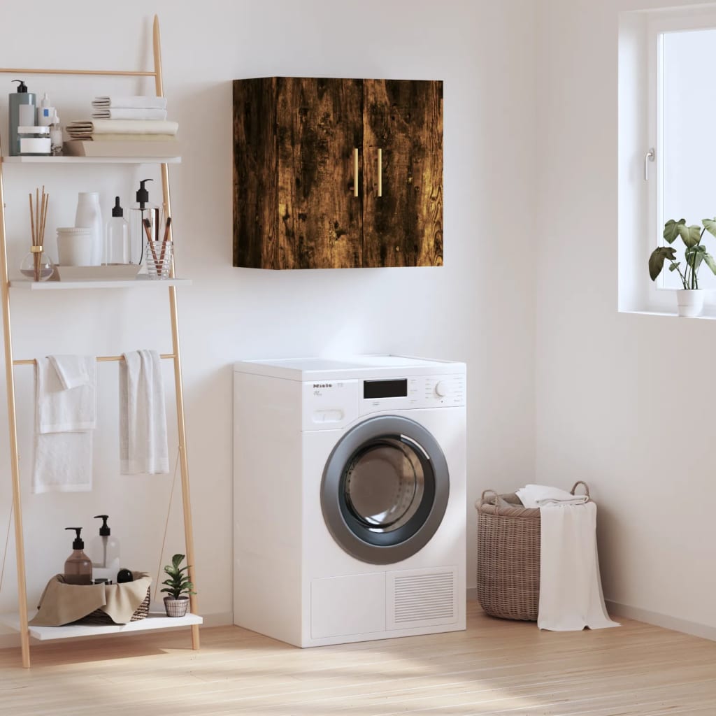 Настенный шкаф, дымчатый дуб, 60 x 31 x 60 см, искусственное дерево