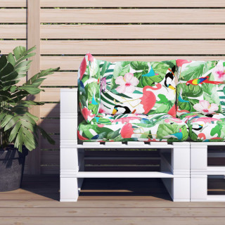 Комплект подушек для дивана из европоддонов 3 шт, разноцветные, ткань