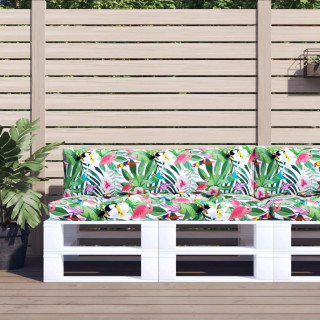 Подушки для сиденья дивана из европоддонов 2 шт, разноцветные, ткань