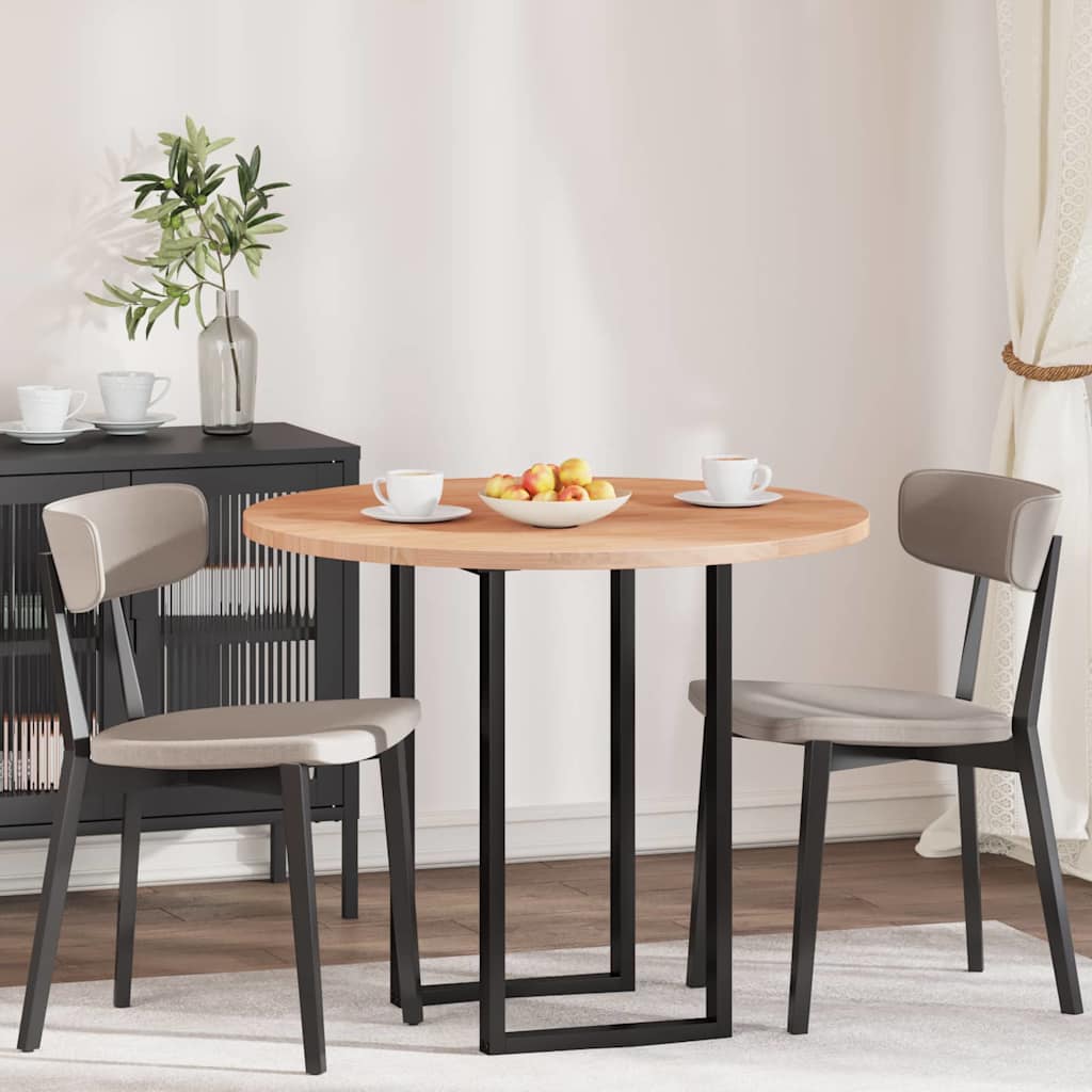 Lauda peal Helepruun Ø 90 x 2.5 cm Tugev tammepuit