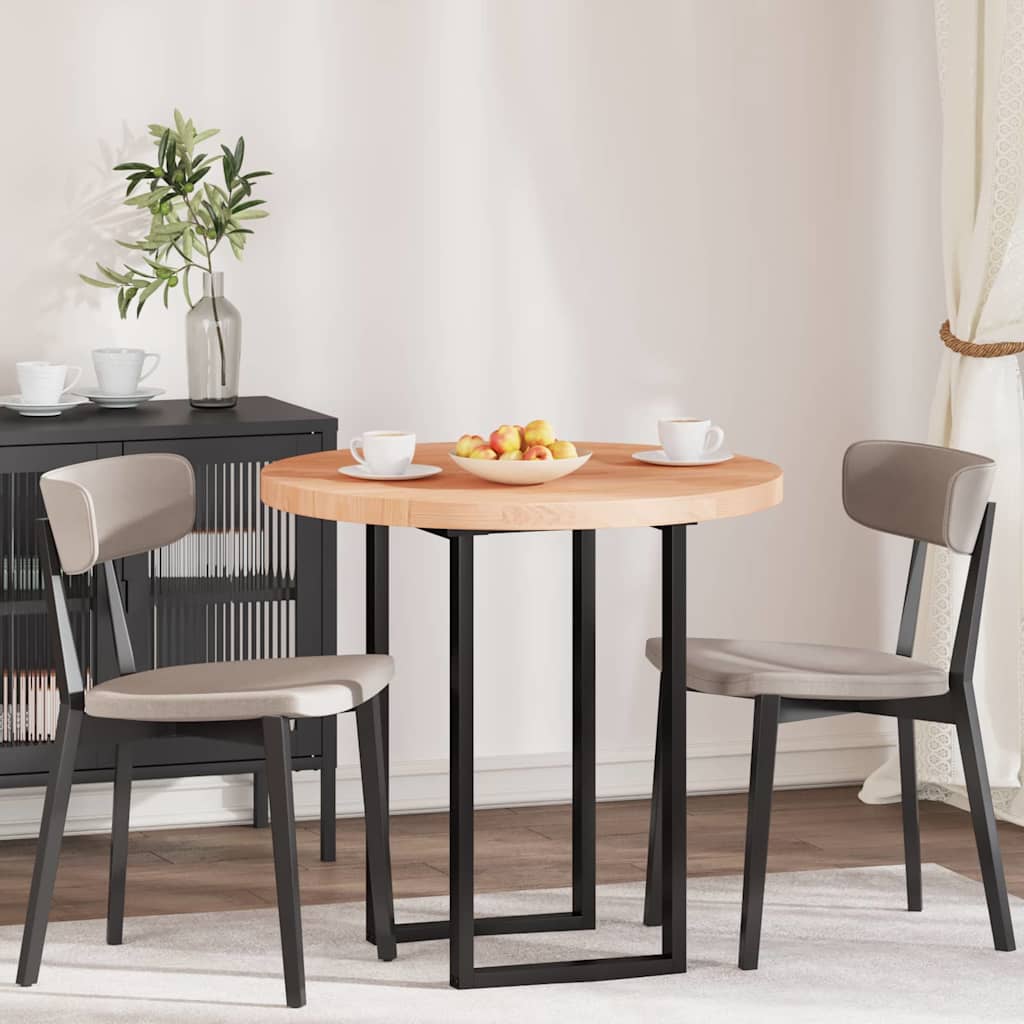 Lauda peal Helepruun Ø 80 x 4 cm Tugev tammepuit