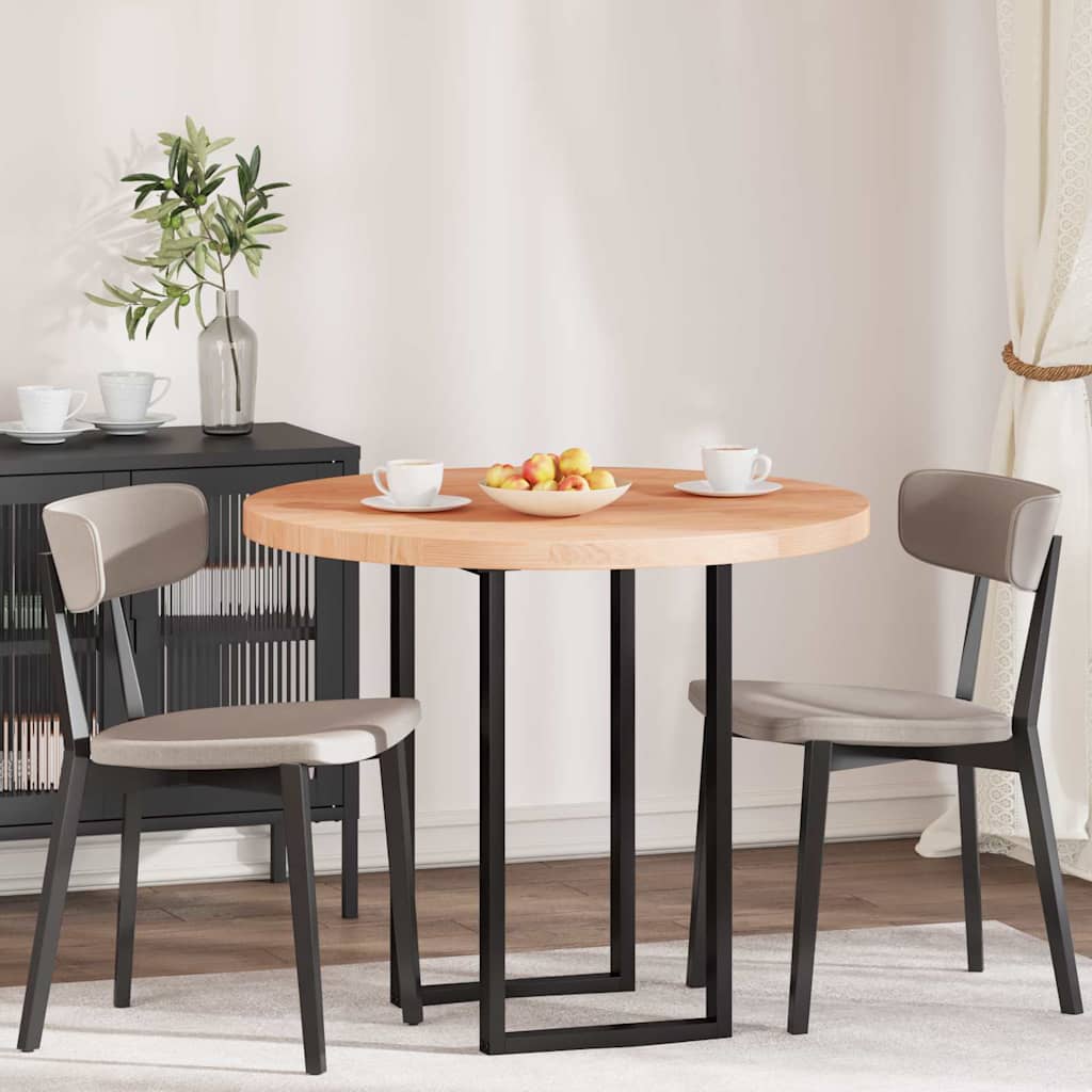 Lauda peal Helepruun Ø 90 x 4 cm Tugev tammepuit