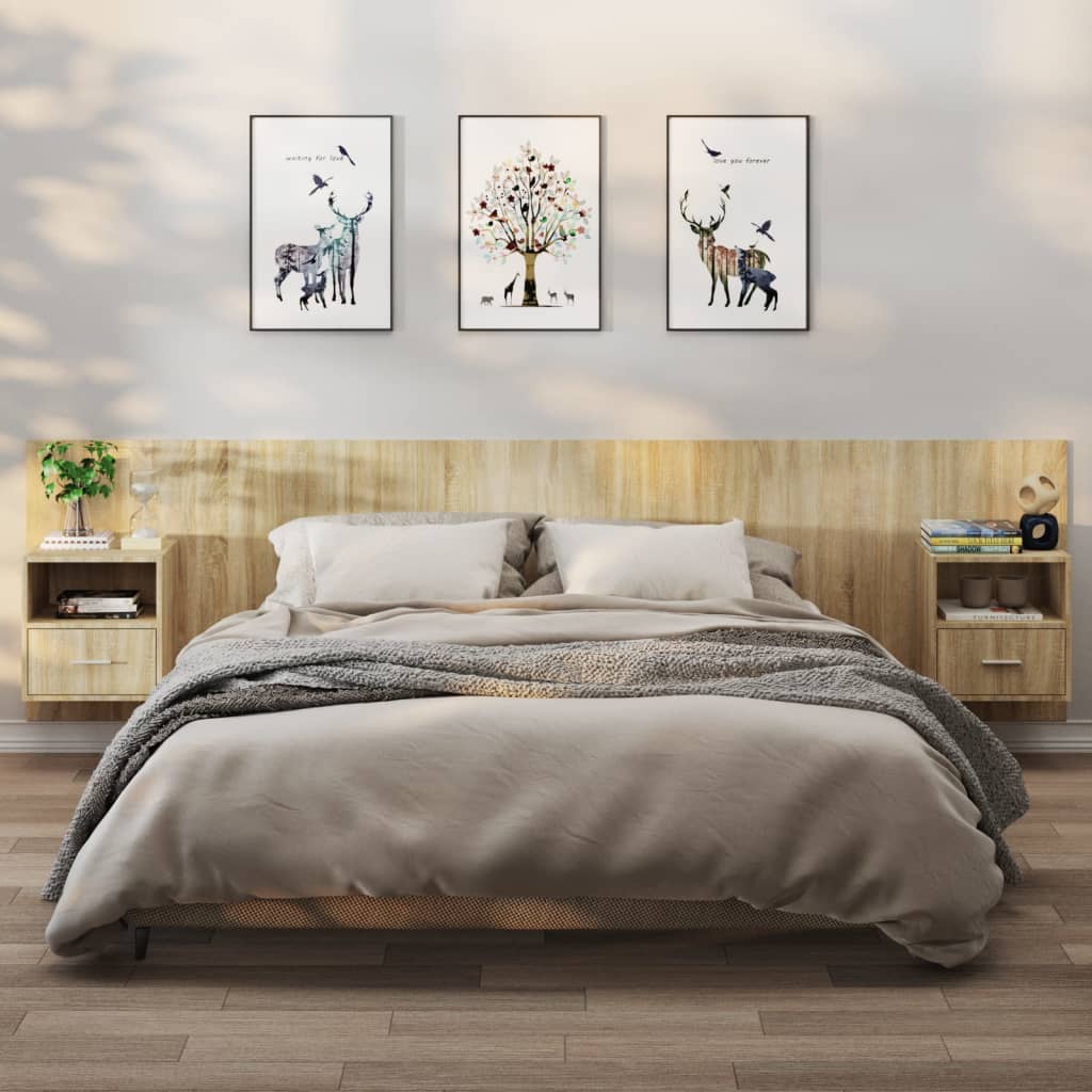 seinale kinnitatavad öökapid 2 tk Sonoma tamm