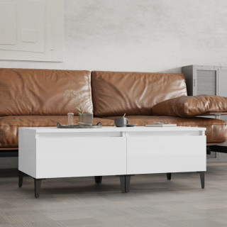 lisalauad 2 tk, kõrgläikega valge, 50 x 46 x 35 cm, tehispuit