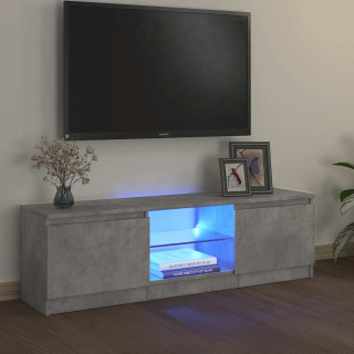 telerialus LED-tuledega, betoonhall, 120 x 30 x 36 cm