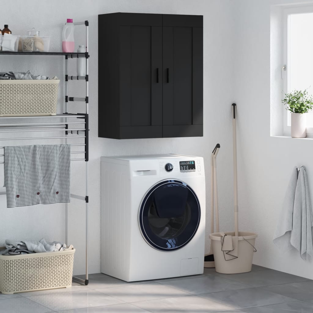 Seinakapp, must, 69,5 x 34 x 90 cm, tehispuit