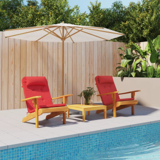 Adirondack toolipadjad 2 tk, punane, oxford kangas