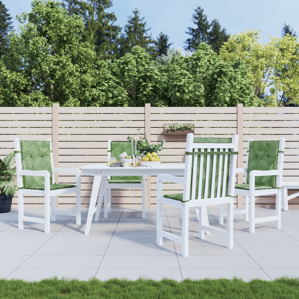 madala seljatoega toolipadjad 4 tk, lehemuster, kangas