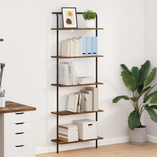 Raamatukapp Suitsutatud tamm 60 x 24 x 168 cm Tehispuit