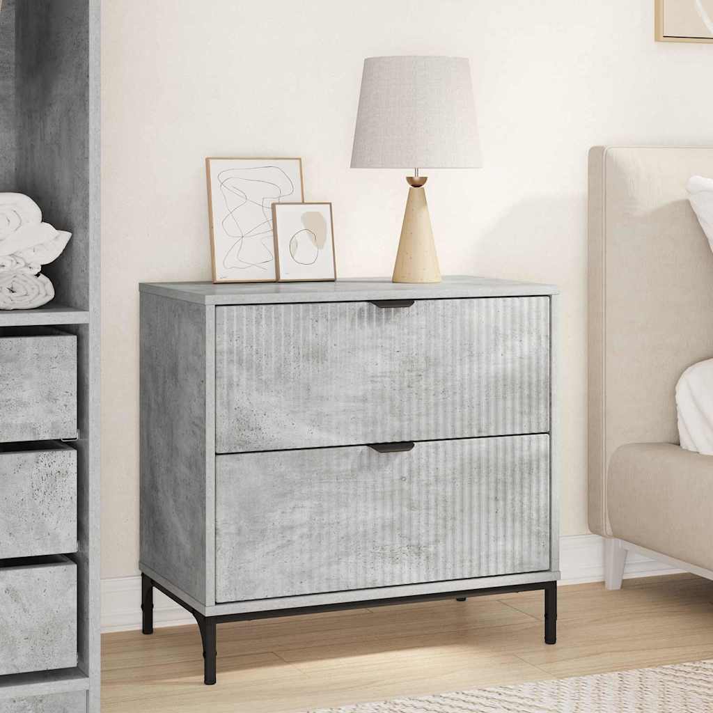 Öökapp sahtliga Betoonihall 63.5 x 36 x 61 cm Tehispuit