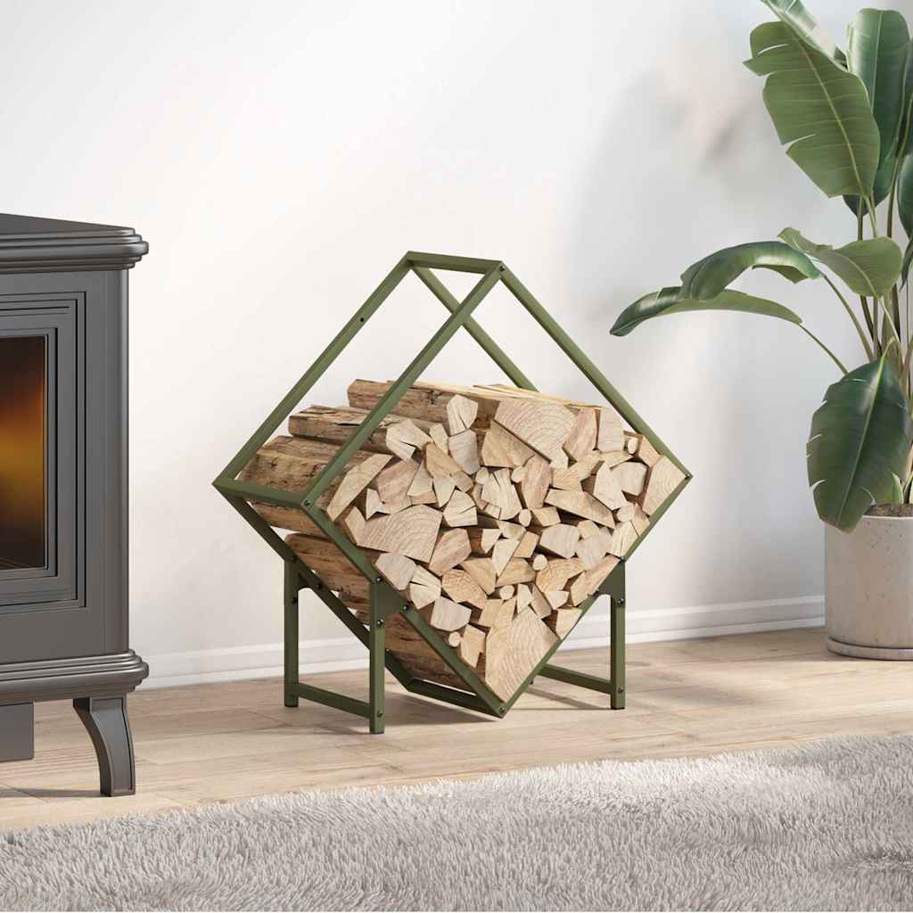 Küttepuurest Oliivroheline 60x25x60 cm Külmvaltsitud teras