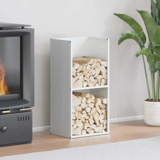 küttepuude rest, valge, 40x30x80 cm, külmvaltsitud teras