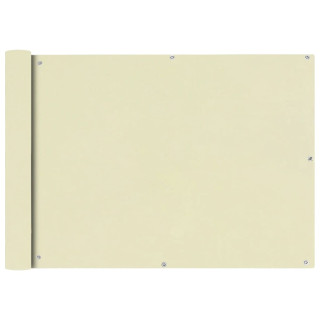 Кремовый экран для балкона из ткани Оксфорд, 75 x 400 см