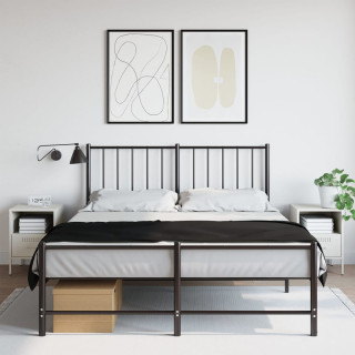 Прикроватные тумбочки 2 шт, белые, 36 x 39 x 50,5 см, сталь