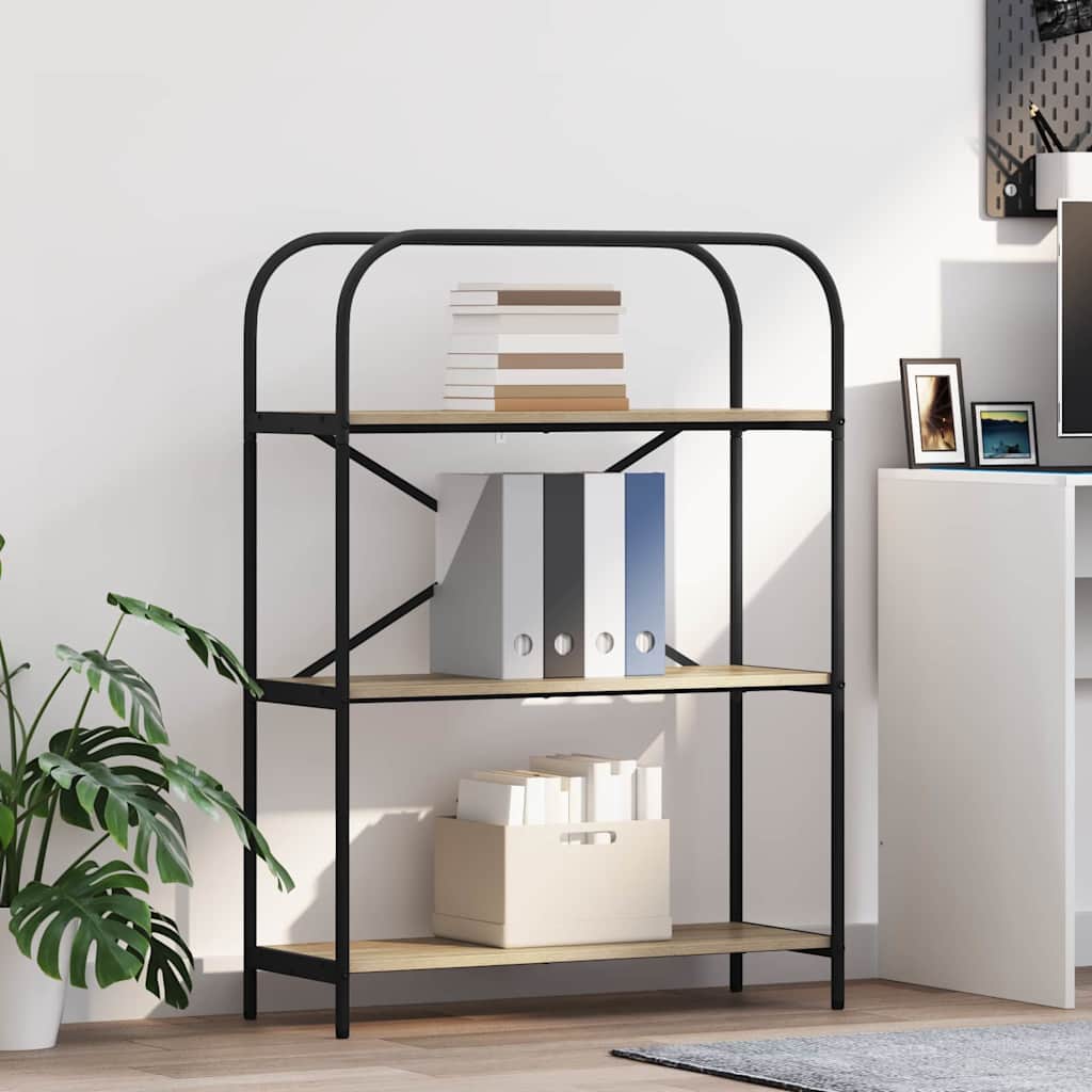 Raamatukapp Sonoma tamm 80 x 30 x 109 cm Tehispuit