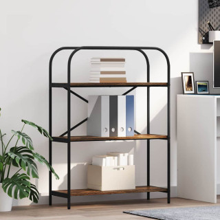 Raamatukapp Suitsutatud tamm 80 x 30 x 109 cm Tehispuit