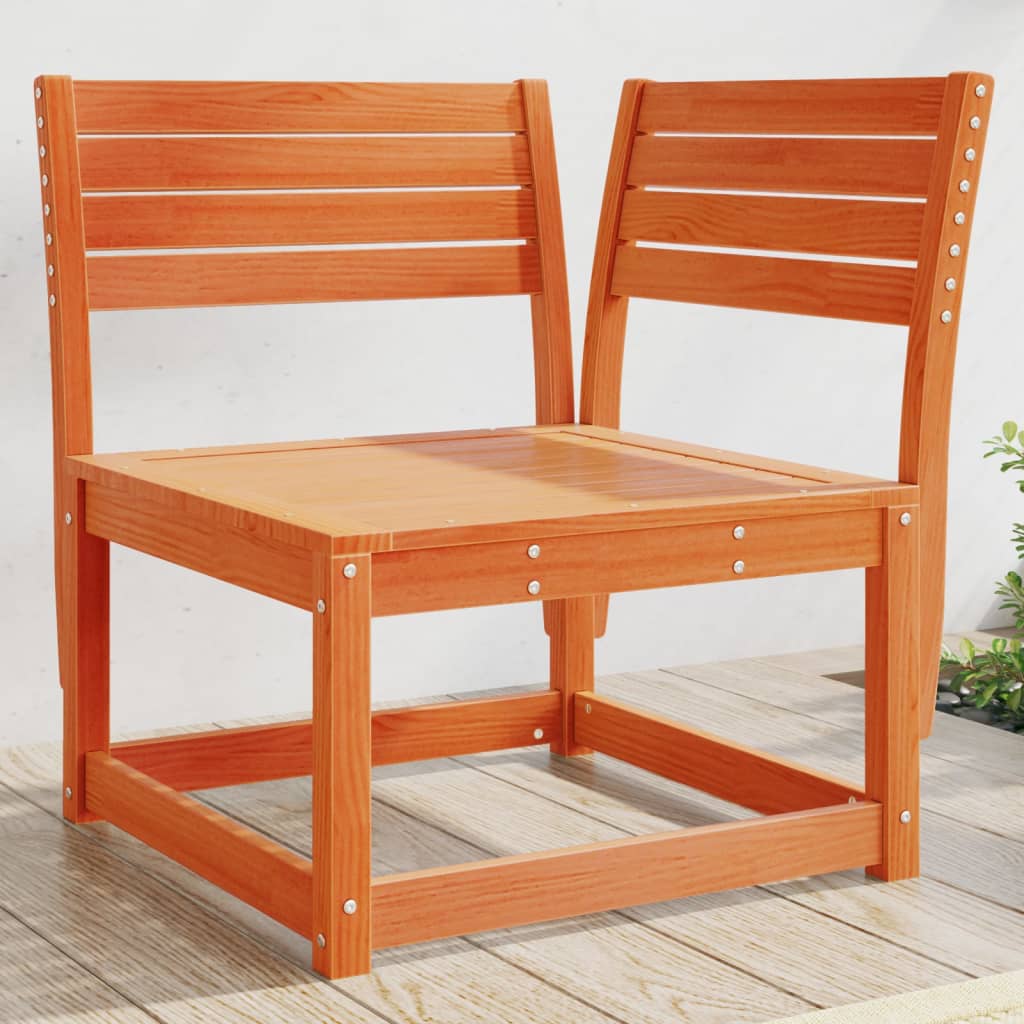 Угловой диван для сада, вощеный коричневый, 73x73x78 см, сосна