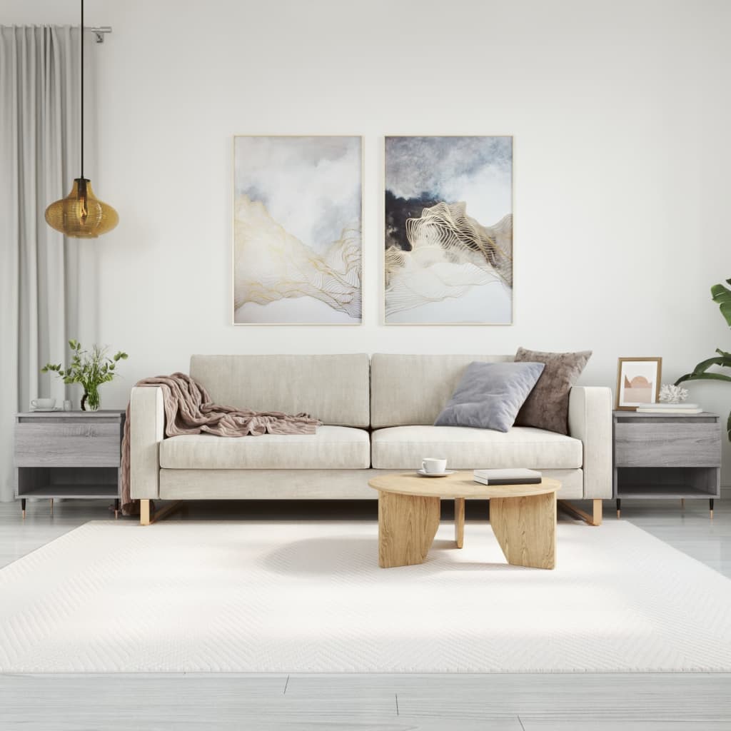 Кофейный столик, 2 шт, серый дуб Сонома, 50 x 46 x 50 см, искусственное дерево