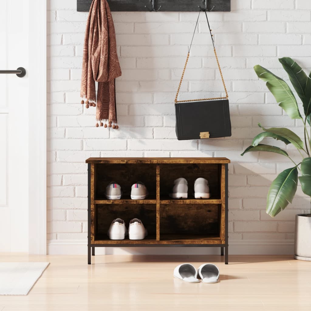 Тумба для обуви, дымчатый дуб, 69 x 35 x 50 см, искусственное дерево