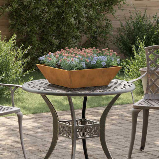 Aia kauss pott Rooste 50 x 50 x 15 cm Kulunud teras