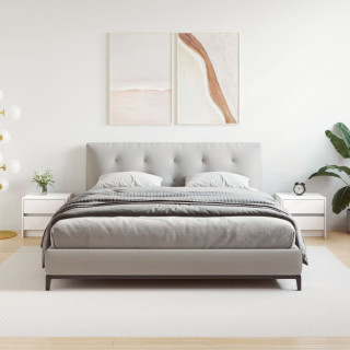 öökapid 2 tk, valge 40 x 31 x 35,5 cm, männipuit