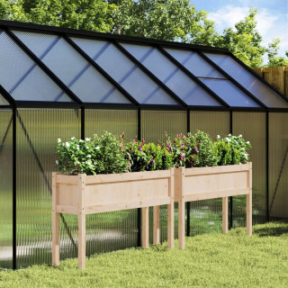 Деревянные ящики для растений с ножками, 2 шт, сосна