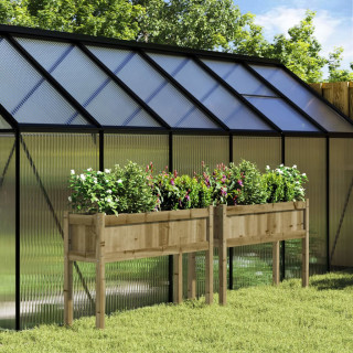 Деревянные ящики для растений с ножками, 2 шт, пропитанная сосна