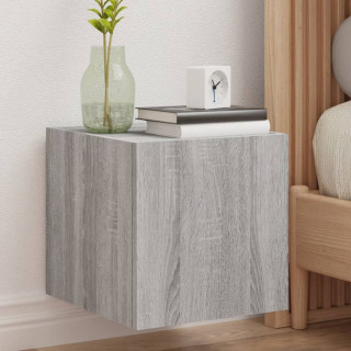 teleri seinakapid LED-tuledega 2 tk, hall Sonoma, 30,5x35x30 cm