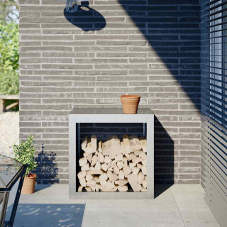 Подставка для дров, 60 x 40 x 60 см, оцинкованная сталь