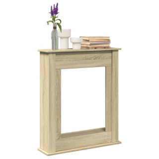 каминная облицовка, дуб Сонома 75x20x87,5 см, искусственное дерево