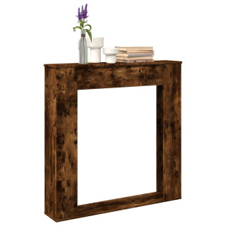 Облицовка камина, дымчатый дуб, 100x20x100 см, искусственное дерево