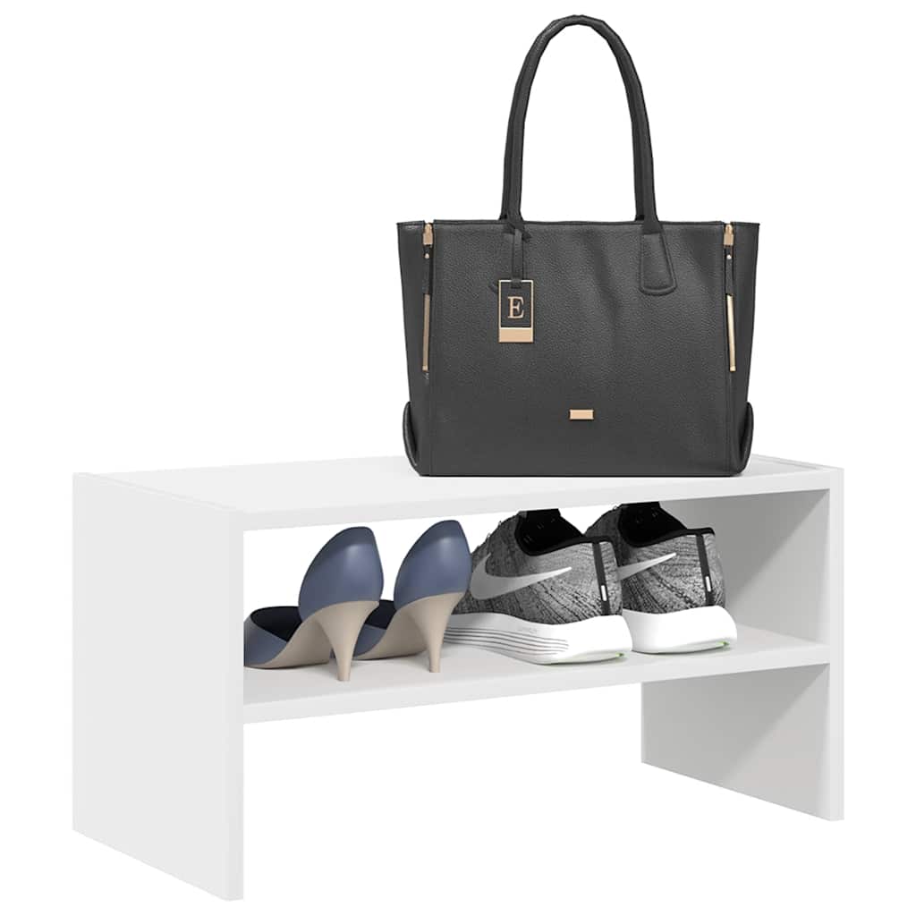 Этажерка для обуви штабелируемая белая 60x30x30,5 см